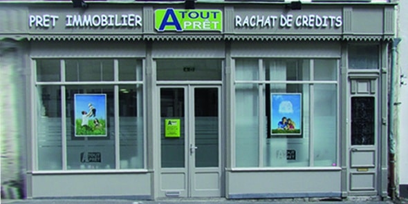 Façade de l'agence atout prêt courtage immobilier Saint-Omer